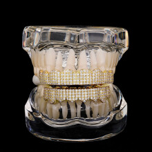 Kupari Zirkonia Wave Edge Grillz hopeanvärinen 1 setti