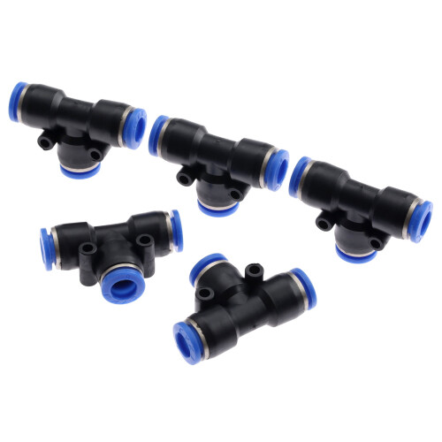 Plast T-forbindelse pneumatisk fitting, PE4–PE16