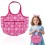 Doll Diaper Bag Pink Soft Carry Bag 1 Pc 1