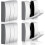 4-Pack Retractable Aluminum Coat Hooks Silver 1