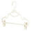 Foldable Skirt Hanger with Silicone Clips 1