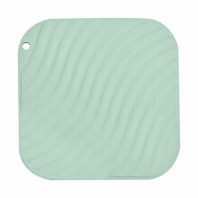 Quadratische Silikon-Untersetzermatte, 18 cm, hitzebeständig