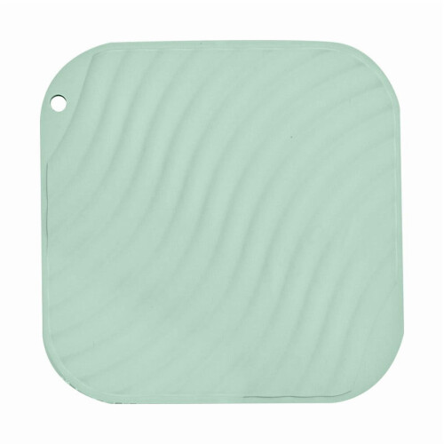 Quadratische Silikon-Untersetzermatte, 18 cm, hitzebeständig