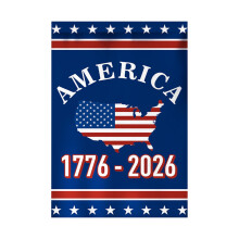 USA 250th Anniversary Garden Flag 12x18 in