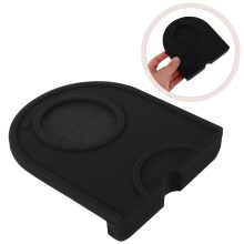 Tampermatte für Espressomaschinen, schwarz, lebensmittelechtes Silikon, 1 Stück