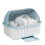 Plastic Dish Drying Rack with Lid, Drainboard & Utensil 1