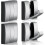 4 Pack Retractable Aluminum Wall Hooks Gray 1
