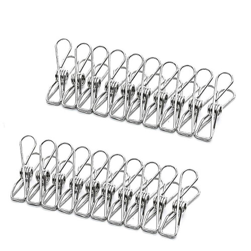 60 Pack Stainless Steel Clothespins