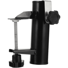 Support de parasol en métal avec pince pour terrasse, balcon ou patio.