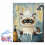 Cat in Bubble Bath Wall Art Canvas Print 40x50 cm 1