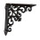 Vintage Iron Shelf Bracket Wall Mount Corner Brace 1