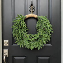 Norfolk Pine Wreath 14.2" Farmhouse Rustic Decor