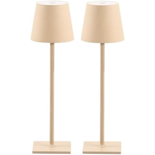 2-Pack Cordless Table Lamps – 3 Colour Temperatures,