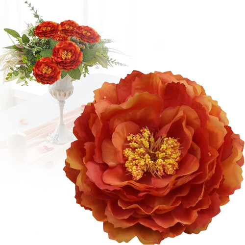 Artificial Peony Flower Heads – 12 pcs