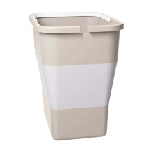 Kitchen Trash Can Plastic 13-Gallon Tall Garbage Bin