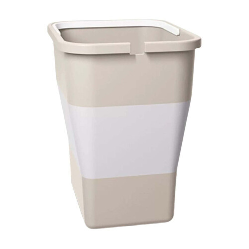 Kitchen Trash Can Plastic 13-Gallon Tall Garbage Bin