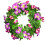 St. Patricks dag krans blomster forår dørdekoration 1