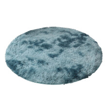 Dywan okrągły z wełny tie-dye, antypoślizgowa mata podłogowa, 40 cm