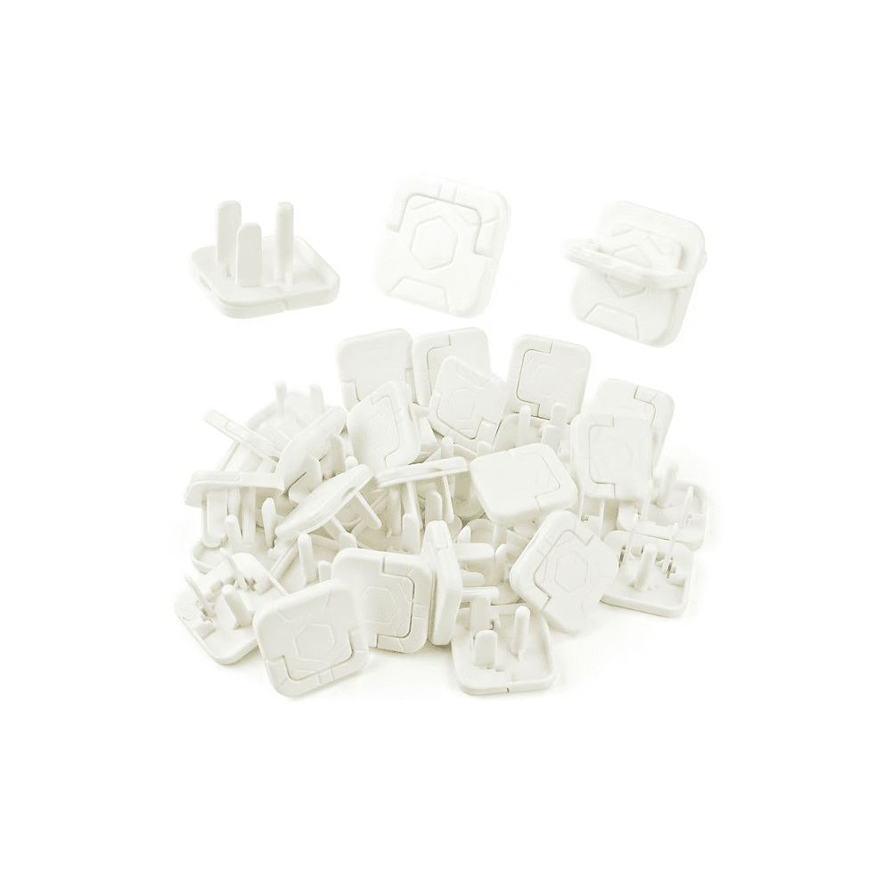RUseeN White Baby-Proof Outlet Covers 3-Prong, Child Safety Electric Plug Protectors to Prevent Power Shock, 50 Pack