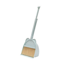 Kids' Broom & Dustpan Set – Cute 3D Bear Design, Food-Grade PP+PET, Eco-Friendly, Compatible with Kids' Cleaning Tools