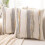 Set di 2 federe in ciniglia da 45x45 cm – Blu e grigio 1