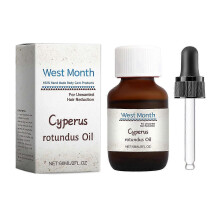 (1pc, West Month) Cyperus Rotundus Oil for Hair Removal, Slows & Reduces Body Hair Growth, Natural Plant Oil for Face & Body, 30ml