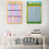 Tableau mural de multiplication pour enfants de 1 à 12 6