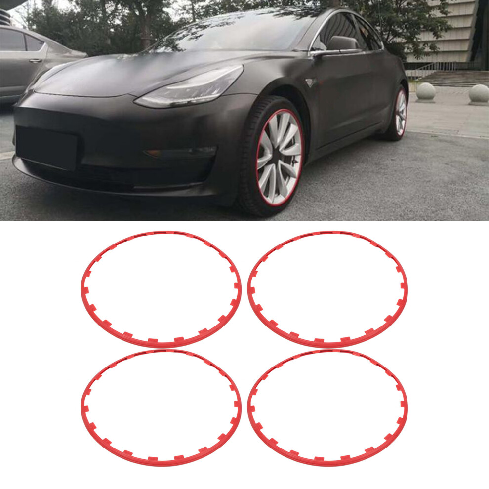 20In Rim Edge Guards For Tesla Model Y Red 7055741596490