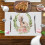 Sets de table Pâques Peeps, motif camion et lapin, lot de 4 3