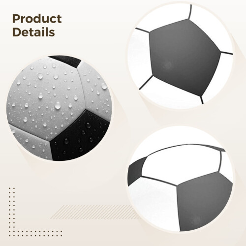 Inflatable Beach Soccer Ball Black White 150 cm 2