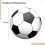 Inflatable Beach Soccer Ball Black White 150 cm 4