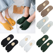 Chaussettes Tabi unisexes, style tongs Ă 2 orteils, 5 paires