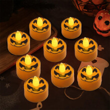 12pcs Halloween LED Tea Lights with Timer