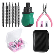 29PCS Tire Repair Rubber Nail Kit,Tire Plug Kit,Car Emergency Tire Patch Kit,Self-Service Quick Puncture Repair Tools