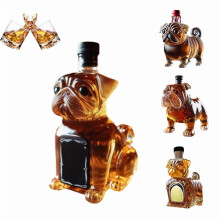 Dekanter do whisky w kształcie buldoga 300 ml