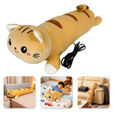 Kawaii elektrisch beheizbare Katzenplüsch-Körperwärmer, 50 cm