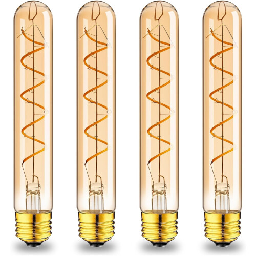 Ampoule Edison E26 T10 40W 400LM 2700K Blanc chaud (lot de 4)