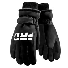 Snow Gloves for Men and Women Waterproof Grip Liner Black