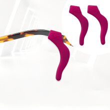 Siliconen oorhaakjes voor brillen – 2 stuks, roze, 3 cm