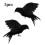 Realistic Black Crow Decoration 5.9in 2 pcs 1