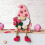3D træ Valentinsdag gnome dekorationssæt romantisk gave til hende 1