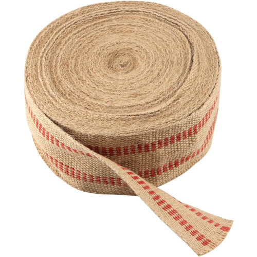 22 Yards 3.5 Inch Natural Jute Webbing Tape