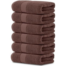 Turkse katoenen handdoeken 16x30 inch, set van 6