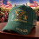 USA250th Anniversary Bald Eagle Baseball Cap Groen 1