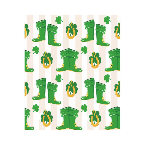 St. Patricks Day tæppe blødt flannel fleece grønt
