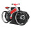 Creative Bicycle Flip Clock, 12-Hour Red Desktop Stress Relief Toy 15