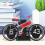 Creative Bicycle Flip Clock, 12-Hour Red Desktop Stress Relief Toy 5