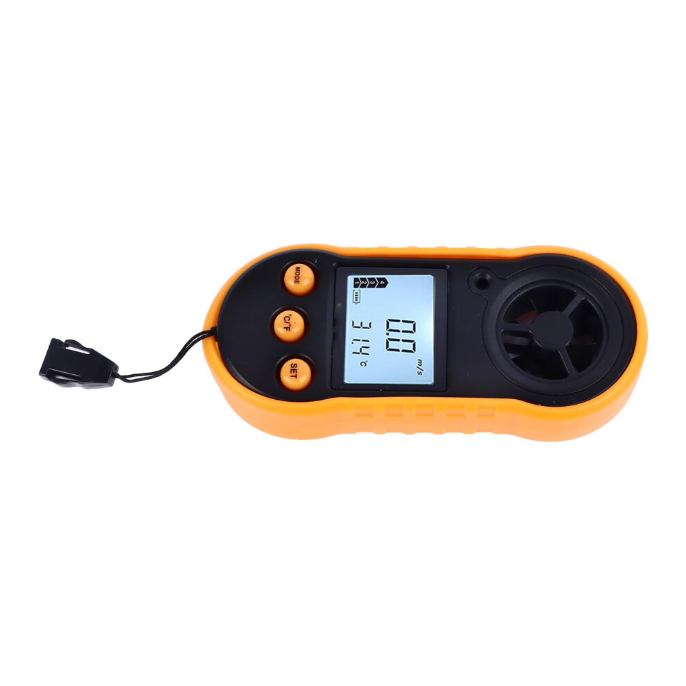 Digital Handheld Wind Speed & Temperature Meter, Abs, Lcd Display 9481388032134