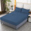 Fitted Sheet King Size 72x79 Inch Deep Pocket Navy 4