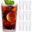 12-Pack Vintage Ribbed Plastic Drinking Glasses 12oz 1